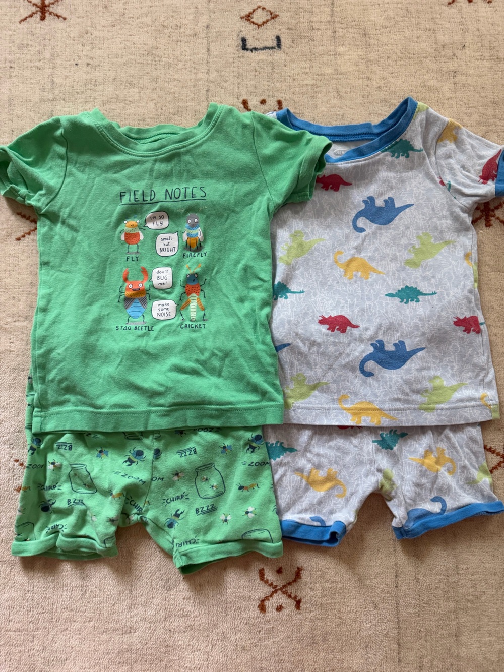 2 pairs of Boys old navy shirt and shirt pajamas size 3T